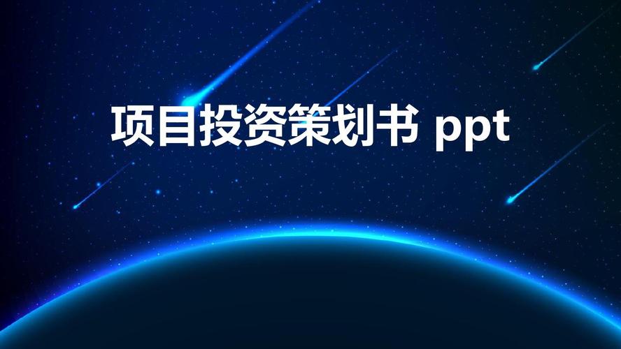 項(xiàng)目投資策劃書 ppt